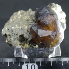 閃亜鉛鉱と黄銅鉱・Sphalerite&Chalcopyrite ［鼈甲亜鉛］