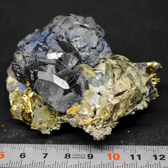 閃亜鉛鉱と黄銅鉱・Sphalerite&Chalcopyrite