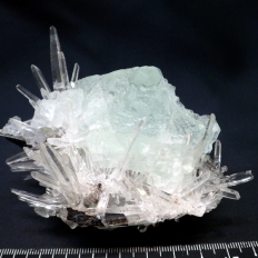 マンガン重石＆蛍石＆水晶・Hubunerite&Fluorite&Quartz
