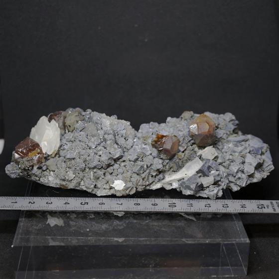 方鉛鉱と閃亜鉛鉱（鼈甲亜鉛）・Galena&Sphalerite