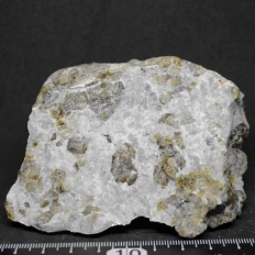 ヴェスブ石に伴う水酸エレスタド石・Hydroxylellestadite in Vesuvianite