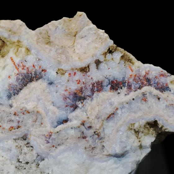 Komurominerals.com ＞ 日本産鉱物・JAPAN ＞ SOLD参考商品 ＞ 苦灰石・Dolomite[菱マンガン鉱、鶏冠石共生]