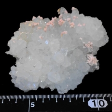水晶と菱マンガン鉱・Quartz&Rhodochrosite